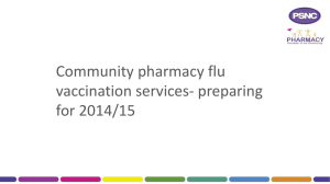 The national flu programme, Public Health England