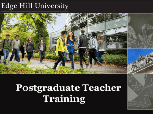 Postgraduate Teacher Training - University of Central Lancashire