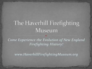 Welcome to The Haverhill Firefighting Museum