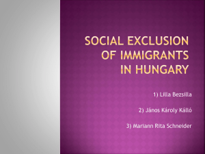Social exclusion of immigrants in Hungary
