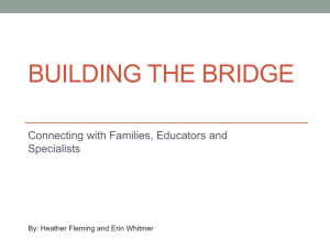 Connecting with Families, Educators, and Specialists