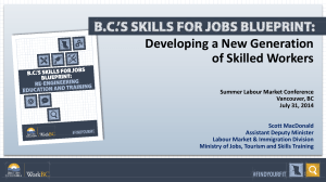 Presentation 1: BC Skills for Jobs Blueprint