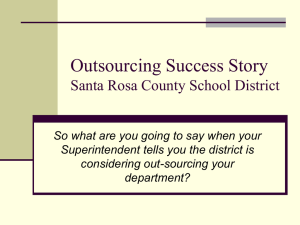 Outsourcing Success Story Santa Rosa County School District