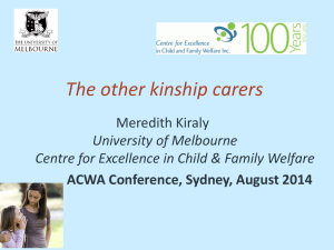 Young and *care-full*: Young kinship carers research project