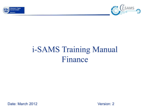 Financial Module Training Manual