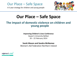 Our Place - Safe Space - Improving Children`s Lives
