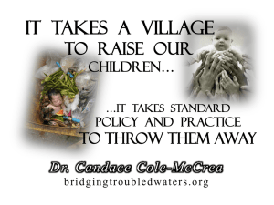 Parental Incarceration - Bridging Troubled Waters Candace Cole