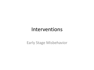 Interventions - Staff Web Pages