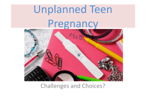 Unplanned Pregnancy Lessons