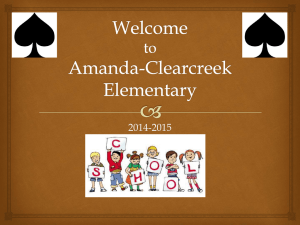 Amanda-Clearcreek Elementary - Mrs. Bishop`s Social Studies
