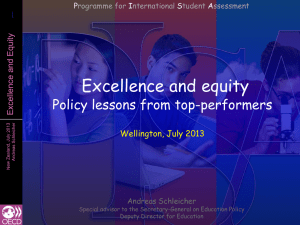 Excellence and equity, Policy lessons from top