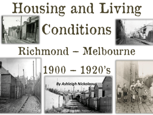 housing and living condition