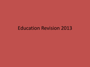Education Revision 2013 v1