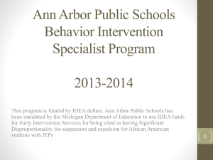 Behavior Intervention Specialist Process