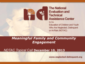 Meaningful Family and Community Engagement