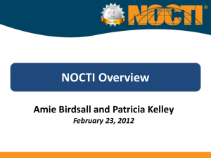 NOCTI Overview - MnSCU CTE - Career Technical Education