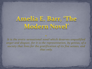 Amelia E. Barr, *The Modern Novel*