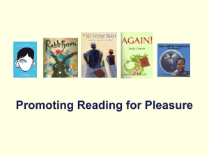 Reading for pleasure - College of Social Sciences and International