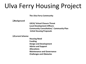 Ulva Ferry Housing Project