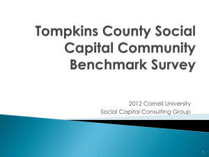 Tompkins county social capital community benchmark survey