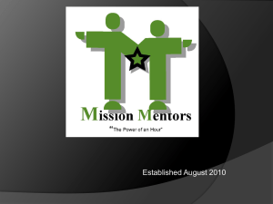 mission mentors power point