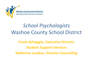 School Psychologists Washoe County School District