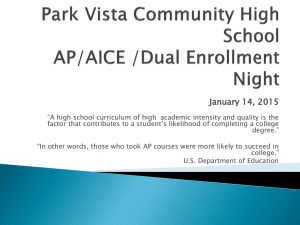 Dual Enrollment - the School District of Palm Beach County