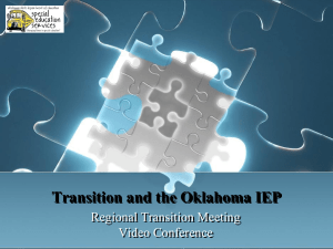 Transition: Where does it go on the IEP?