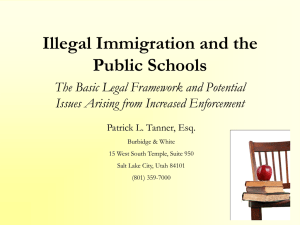 Illegal Immigration and the Public Schools
