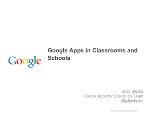 Using Google Apps in the Classroom
