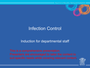 Infection Control - Education Queensland