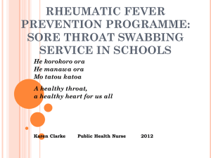 Rheumatic Fever Programme - Tairawhiti District Health