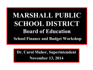 Finance Powerpoint - Marshall Public Schools