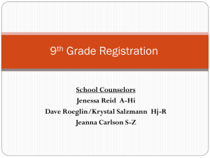 9th Grade Registration - Marshfield School District