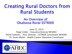 Creating Rural Doctors from Rural Students