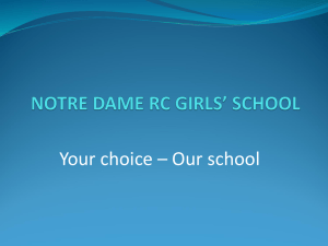 NOTRE DAME RC GIRLS` SCHOOL