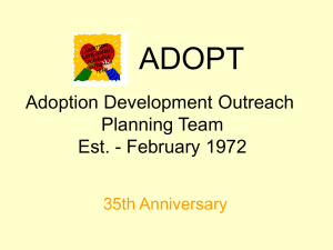 35th Anniversary Presentation - adopt