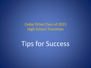 High School Transition Tips for Success