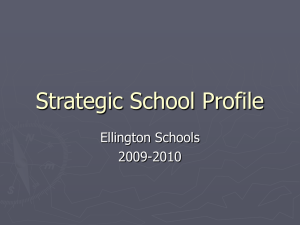 Strategic School Profile - Ellington Public Schools