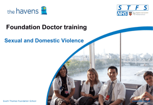 5. Training about Sexual and Domestic Violence