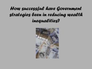 How successful have Government strategies been in reducing wealth