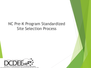 Site Selection Training PPT