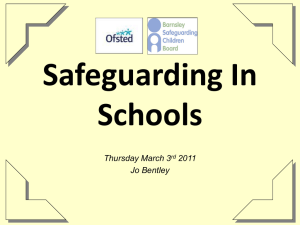 Safeguarding in schools presentation