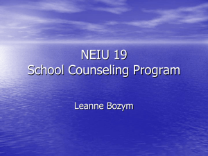 School Counseling Program Overview with Notes