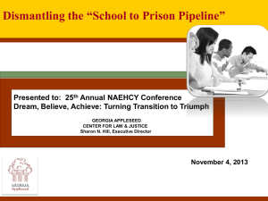 School to Prison Pipeline - The National Association for the