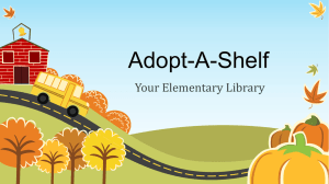 Adopt-A-Shelf - Elementary Librarian