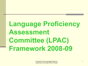 The Language Proficiency Assessment Committee Process in Texas