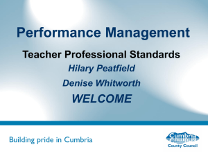 Presentation Slide for Performance Management Teacher