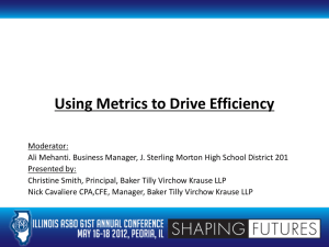 Using Metrics to Drive Efficiency
