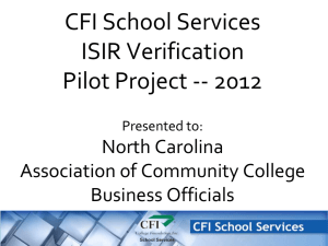 CFI School Services presentation